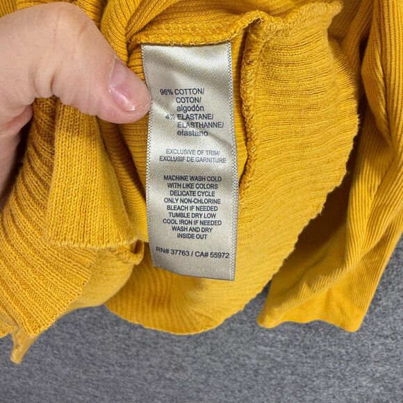 Rafaella Sweater Pullover Women L Large Orange Knit Long Sleeve Round Neck - Picture 4 of 7